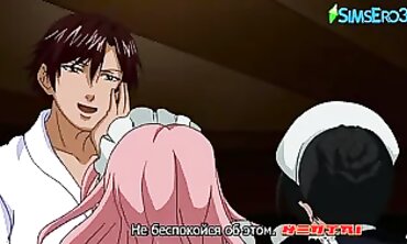 Busty Maid Anime Blowjob and Orgasm