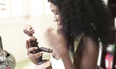 Ebony Goddess With Huge Boobs In Africa