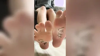 POV College Goddess Teases Worthless Feet