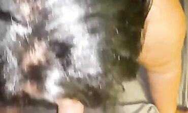 African BBW Babygirl Gives Deep Throat Blowjob to Daddy