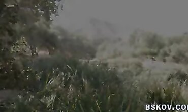 African MILF Gets Hard Anal Outdoor