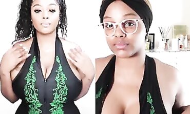 Busty Black Amateur in a Bikini
