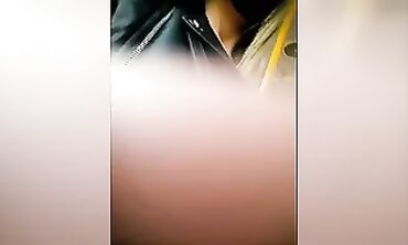 Blonde Amateur Strokes Her Big Ass on a Public Bus