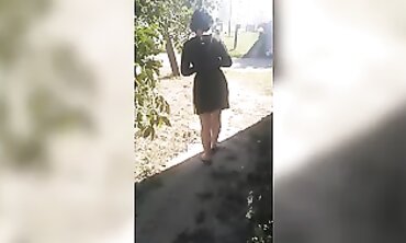 VikkiSexy's First Time Going Commando on the Street