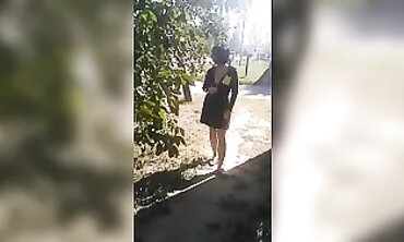 VikkiSexy's First Time Going Commando on the Street