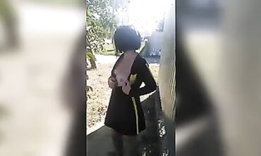 VikkiSexy's First Time Going Commando on the Street