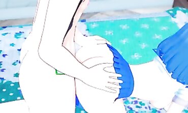 Sailor Jupiter Strap-Ons Sailor Mercury in Lesbian Hentai