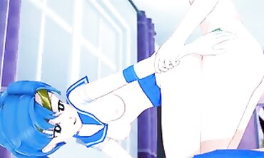 Sailor Jupiter Strap-Ons Sailor Mercury in Lesbian Hentai