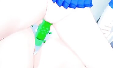 Sailor Jupiter Strap-Ons Sailor Mercury in Lesbian Hentai