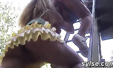 2 Weird Moms Share Outdoor Group Sex