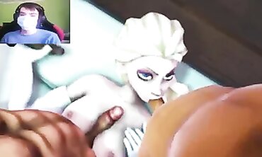 Rough Animated Compilation: Anna & Elsa Finger Pounded and Boinked
