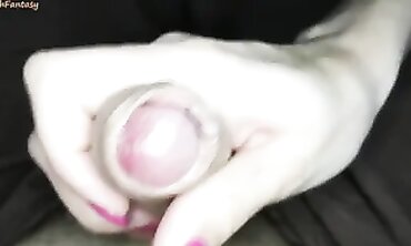 Hot Russian Milf Step-Mom Gives Close-Up Handjob