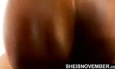 Hardcore POV: African Blonde Takes a Thick Cock