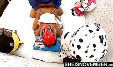 Hardcore POV: African Blonde Takes a Thick Cock
