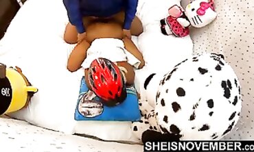 Hardcore POV: African Blonde Takes a Thick Cock