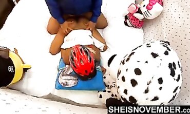 Hardcore POV: African Blonde Takes a Thick Cock
