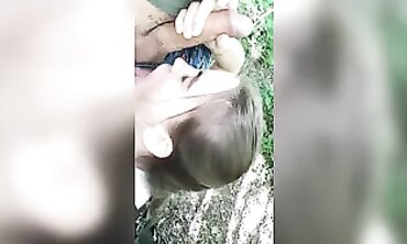 barely legal Russian Amateur Seduced in Park for Passionate Blowjob