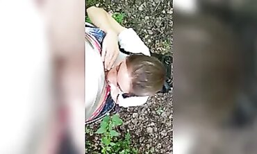 barely legal Russian Amateur Seduced in Park for Passionate Blowjob
