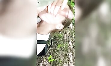 barely legal Russian Amateur Seduced in Park for Passionate Blowjob