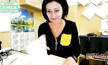VikkiSexy Enjoys Public Webcam Fun with Strangers at Work