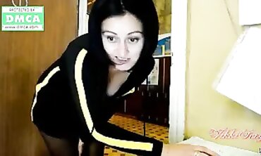 VikkiSexy Enjoys Public Webcam Fun with Strangers at Work
