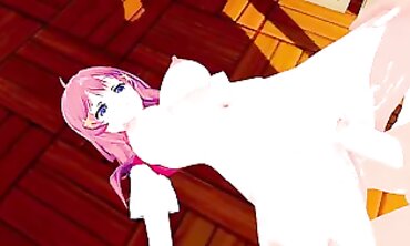 Itsuki Nakano 3D Hentai: Big Tits Blowjob & Creampie