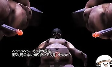 MMD Cosplay Orgy: Busty Girl Pounded by Pig Stud in Public