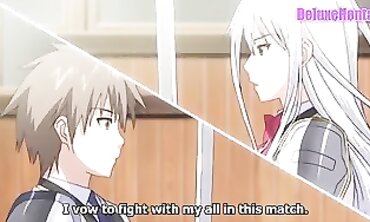 Uncensored Anime Blonde Knight in Stockings Gets Creampie