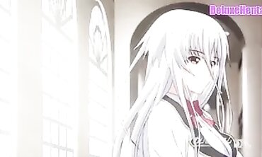 Uncensored Anime Blonde Knight in Stockings Gets Creampie