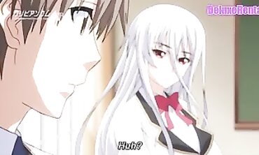 Uncensored Anime Blonde Knight in Stockings Gets Creampie