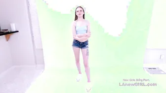 Petite 18-Year-Old Auditions for Chaturbate Job and Gets Penetrated