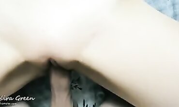 Brunette Kira Love Takes a POV Blowjob and Gets Cummed on the Clothes