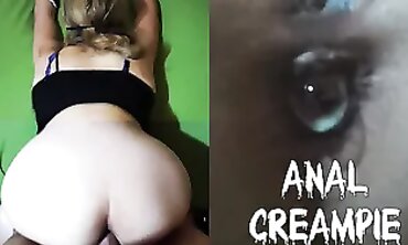 Milky Gets Anal Creampie in Rough Homemade Scene