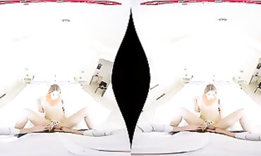 Virtual Reality - Birthday Party Surprise with Hot Blonde Teen Fucks Her Boyfriend