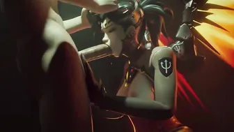 Overwatch Mercy SFM Compilation: Hot Blonde Anal Creampie