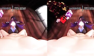 VR College Girl's Christmas Adventure in Genshins Virtual Reality World