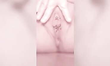Hairy Angel Eyes Rubs Her Clit Until She Squirts