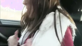 Sexy Amateur Sluts Get Creampie in the Car