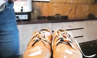 Mature Man Masturbates in Leather Shoes Compilation