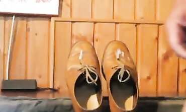 Mature Man Masturbates in Leather Shoes Compilation