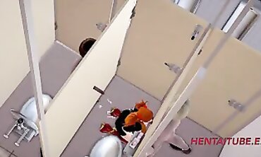 Evangelion Cosplay: Asuka's Outdoor Threesome Creampie