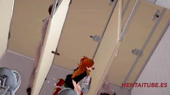 Evangelion Cosplay: Asuka's Outdoor Threesome Creampie