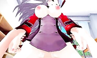 Prinz Eugen Azur Lane 3D Hentai: Busty Blowjob & Creampie
