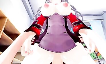 Prinz Eugen Azur Lane 3D Hentai: Busty Blowjob & Creampie