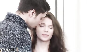 Petite Brunette Gets Creampie From Boyfriend