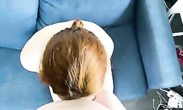 POV: Petite Amateur Takes a Deep Throat and Facial
