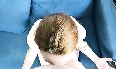POV: Petite Amateur Takes a Deep Throat and Facial