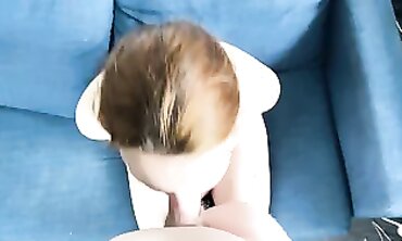 POV: Petite Amateur Takes a Deep Throat and Facial