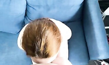 POV: Petite Amateur Takes a Deep Throat and Facial