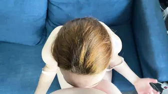 POV: Petite Amateur Takes a Deep Throat and Facial